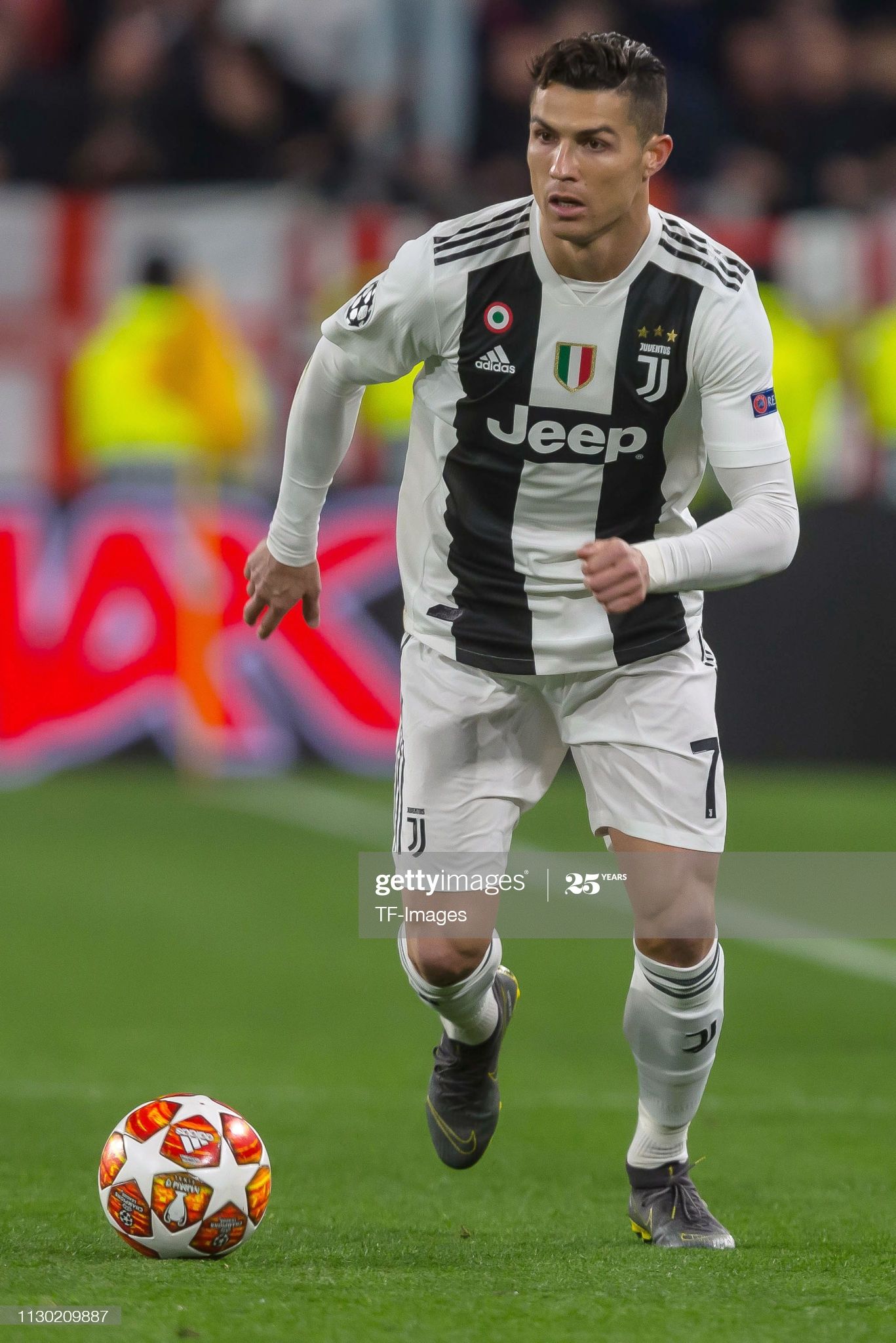 , Christiano ronaldo Christiano Ronaldo of Juventus controls the ball during the UEFA…|Pinterest