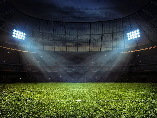 , Soccer Photo Premium | Stade de football avec projecteurs
|Pinterest